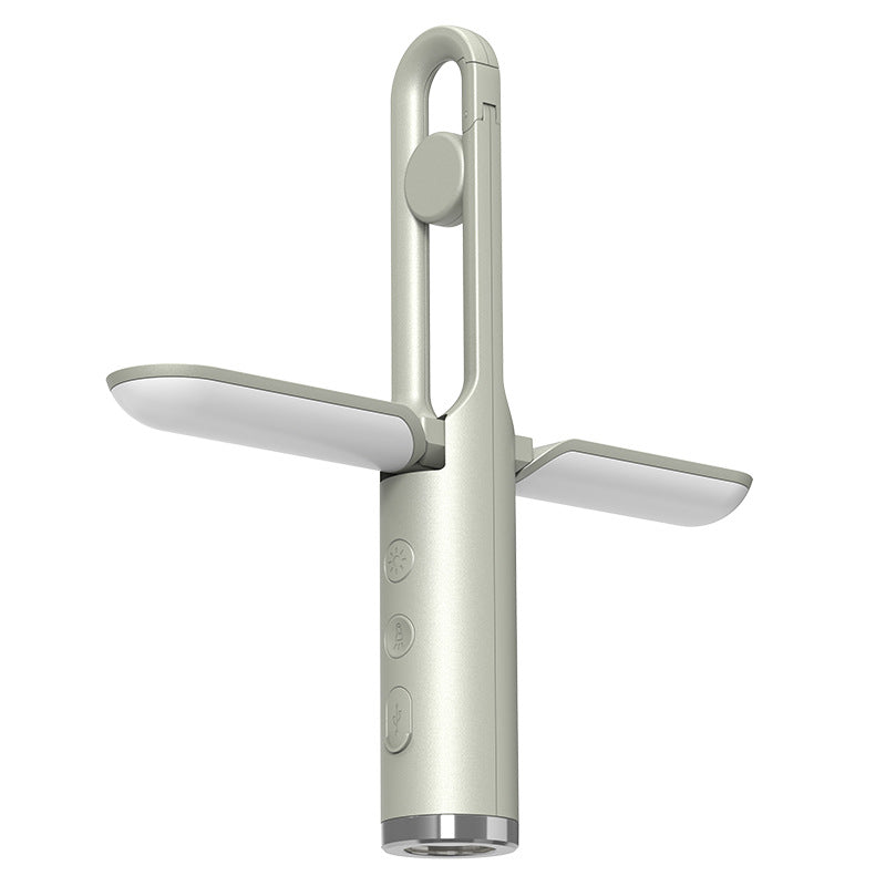 Multi-Function Folding LED Camping Lantern & Flashlight - USB Rechargeable, 3 Light Modes + SOS(Light green)