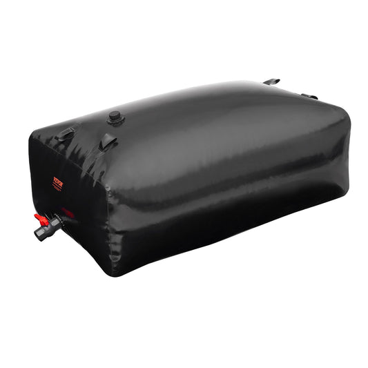 VEVOR Portable Water Storage Bladder 540L PVC Collapsible Water Tank Black