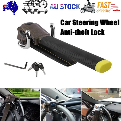 Car Steering Wheel Anti-theft Lock Foldable Anti-theft Security Car T-Lock