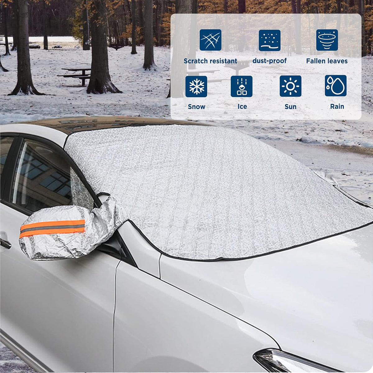 Car Windshield Cover SUV Sun Shade Windscreen Frost Snow Ice Sunshade Protector