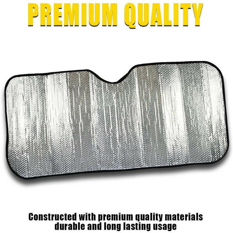 Car Windscreen Sun Shade Heat Reflective Windshield Front Rear Window Uv Block - 130*60
