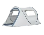 Double layered hexagonal silver rubber tent Small: 240 * 240 * 130cm 