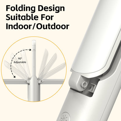 Multi-Function Folding LED Camping Lantern & Flashlight - USB Rechargeable, 3 Light Modes + SOS(Light green)