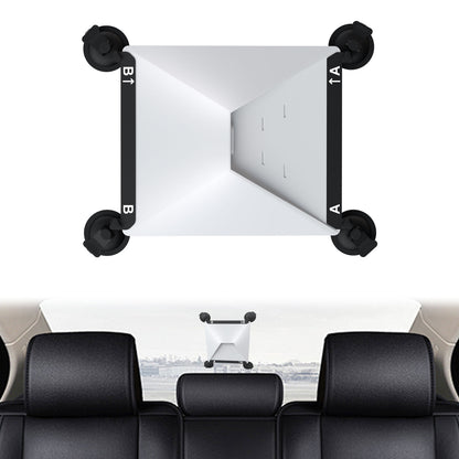 White and Black Heavy-Duty Suction Cup Mount for Starlink Mini - All-Weather Car, RV & Boat Bracket