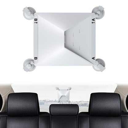 White Heavy-Duty Suction Cup Mount for Starlink Mini - All-Weather Car, RV & Boat Bracket