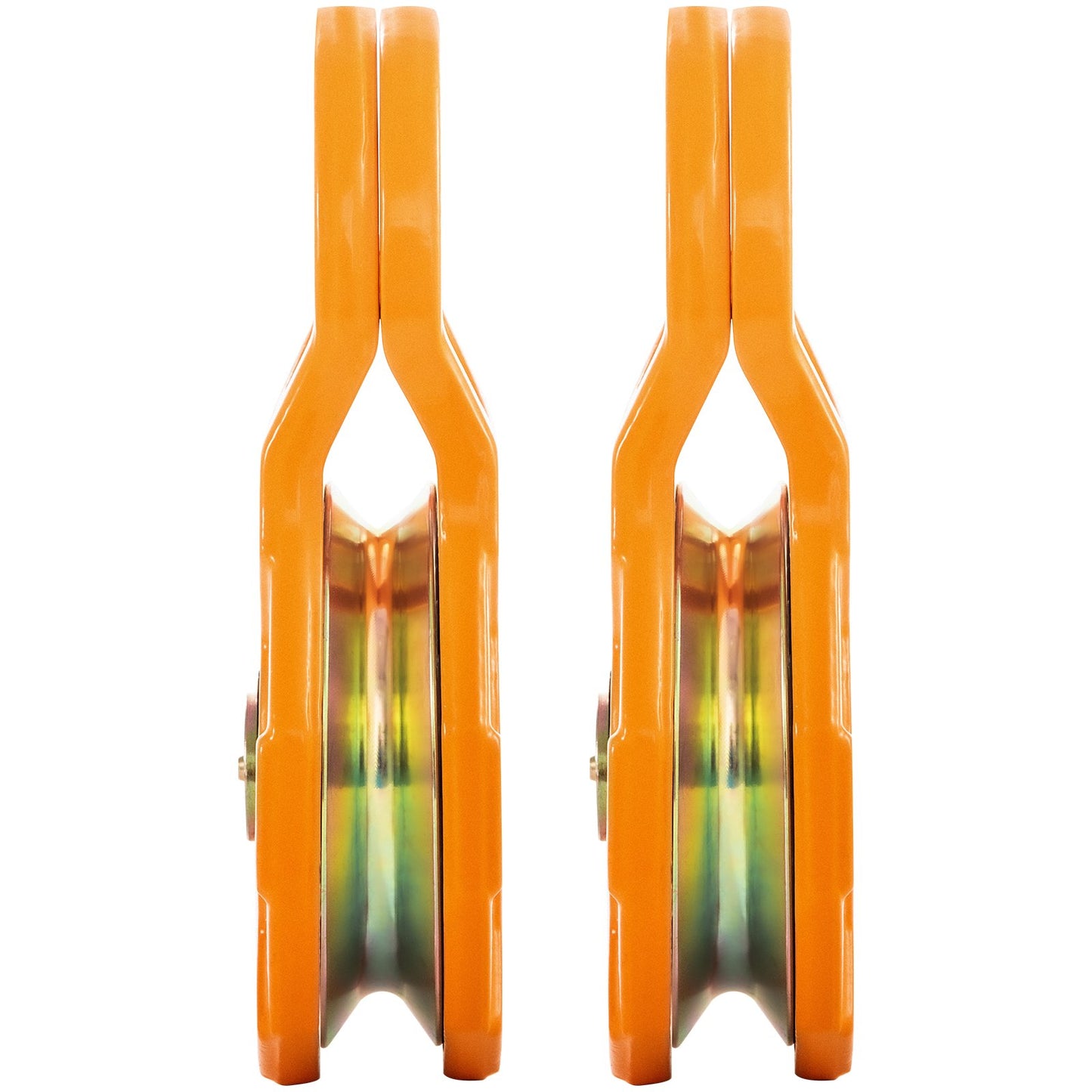 VEVOR Snatch Block, 11T/25,000 LBS Working Load Limit, Heavy Duty Winch Pulley for 0.55\"/14 mm Synthetic Rope or Soft Shackles, Off-Road Recovery Accessories for Tractor, Truck, ATV & UTV, 2 Packs